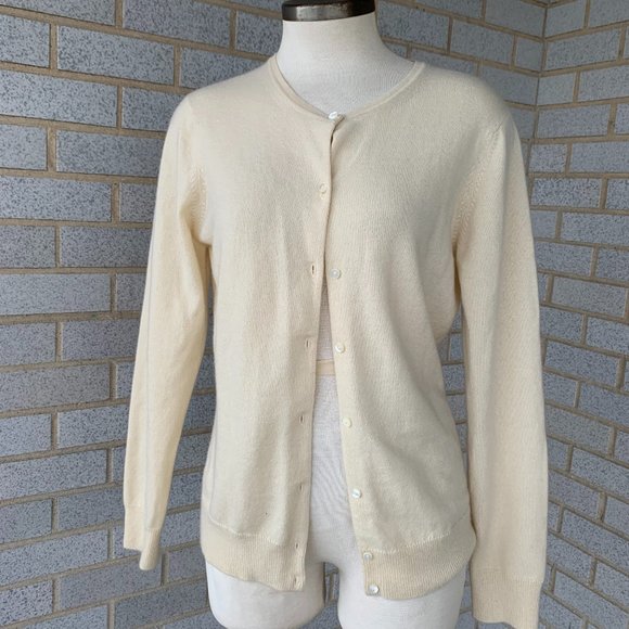 Brooks Brothers Sweaters - Brooks Brothers Oatmeal 100% Italian Cashmere Cardigan Sweater SIZE XS